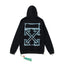 Off-White Black Blue Sketch Arrow Hoodie