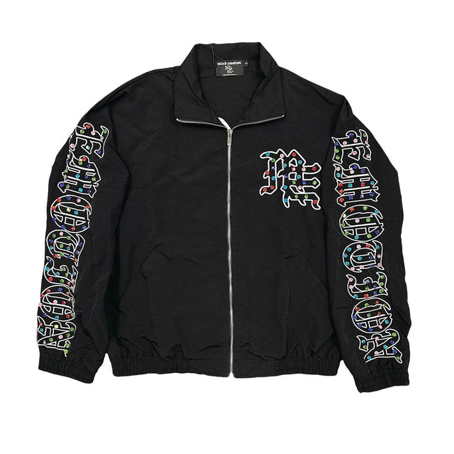 EMOTION Rhinestone Graphic Track Jacket Hover Image