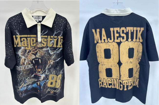 Majestik Racing Graphic Polo Shirt Hover Image