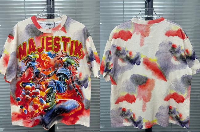 Majestik Graphic Tie Dye T-Shirt Hover Image