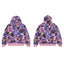 ROUGHPLAY Pink Camo Full Zip Hoodie – Oversized All-Over Print Streetwear Zip-Up Jacket