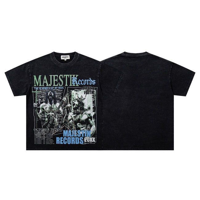 MAJESTIK Records Vintage Graphic T-Shirt Hover Image