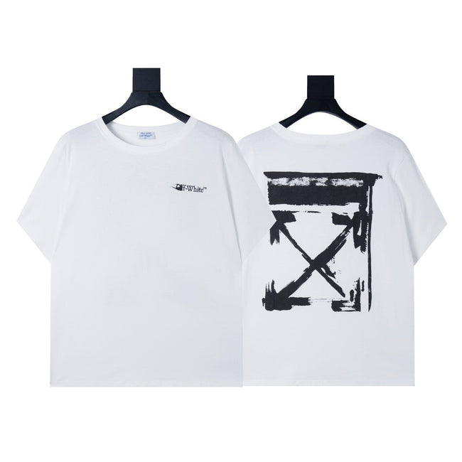 Off-White Brush Arrow Cotton T-Shirt Hover Image