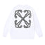 OFF WHITE Arrow Logo Crewneck Sweatshirt White