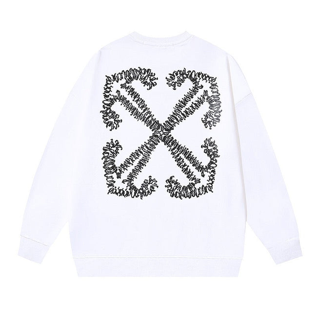OFF WHITE Arrow Logo Crewneck Sweatshirt White Hover Image