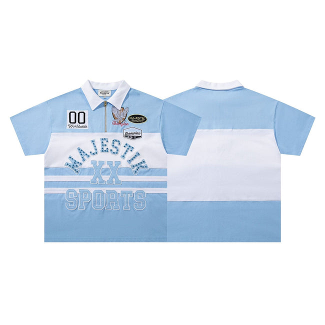 MAJESTIK XX Sports Zip Polo Shirt Hover Image