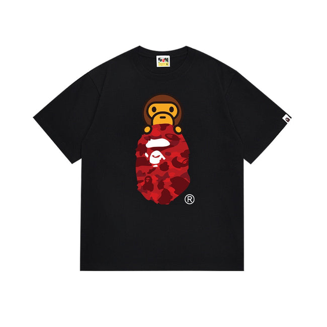BAPE Red Camo Ape Head T-Shirt Hover Image