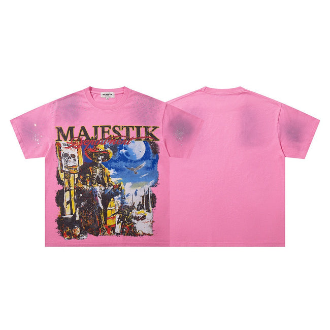 MAJESTIK Western Skeleton Graphic Tee Hover Image