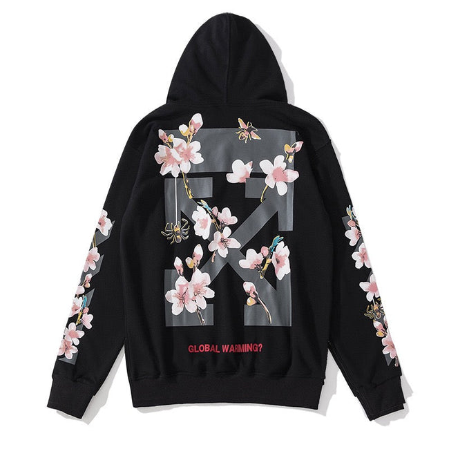 Off-White Floral Arrow Hoodie Hover Image