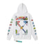 Off-White Colorful Graphic Arrow Hoodie White