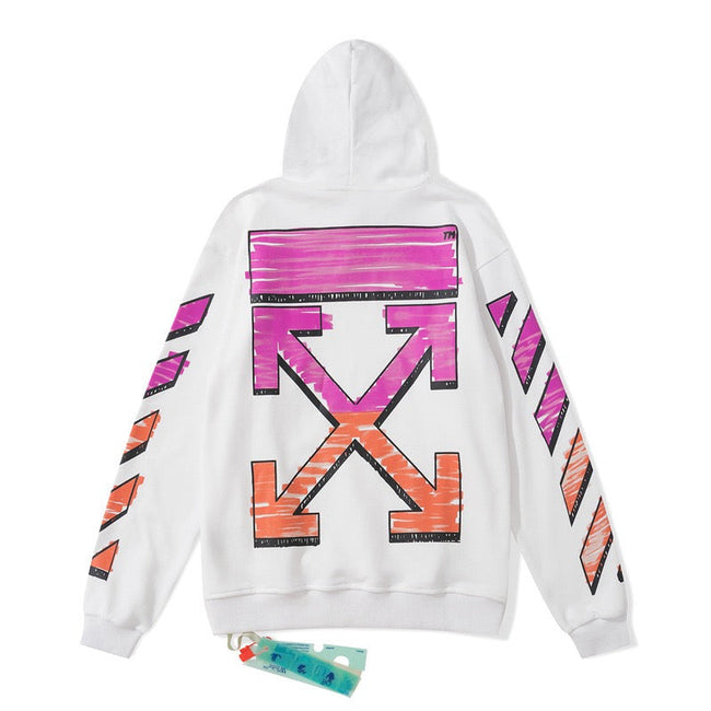 Off-White White Color Arrow Graphic Hoodie Hover Image