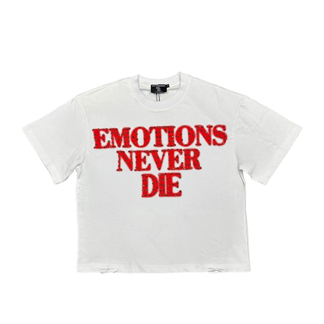 Red ‘End’ Rhinestone Tee Hover Image
