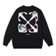OFF WHITE Moon Arrow Logo Crewneck Sweatshirt