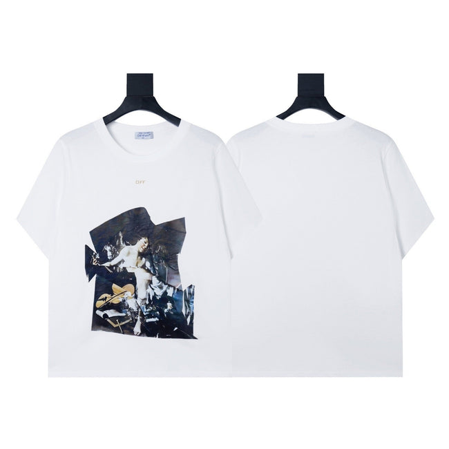 Off-White Photo Graphic Cotton T-Shirt Hover Image