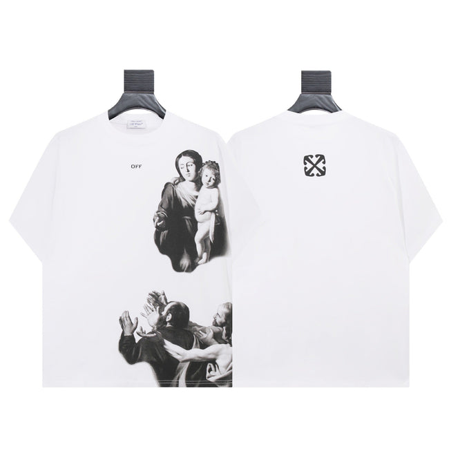 Off-White Religious Graphic T-Shirt White Hover Image