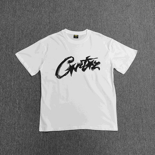 Graphic Print Short Sleeve T-Shirt Streetwear Casual Cotton Tee Hover Image