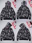 BAPE Shark Black Camo Full Zip Hoodie