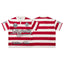 MAJESTIK Red Striped Logo Polo Shirt