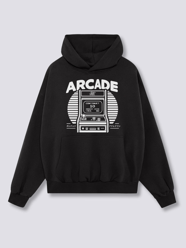 Front Print - Arcade Game Hoodie Hover Image