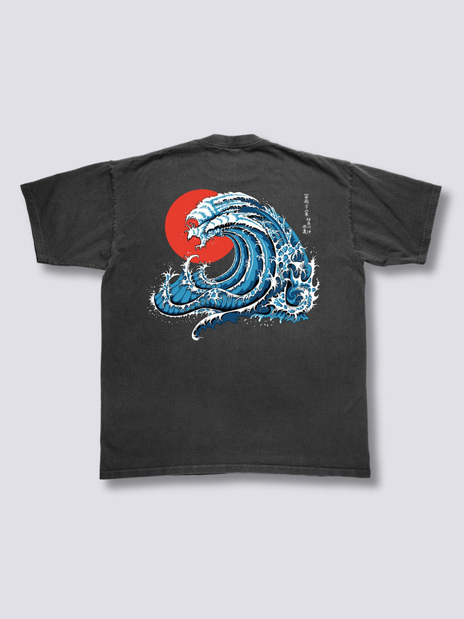 Wavy Phoenix Vintage T-Shirt Hover Image