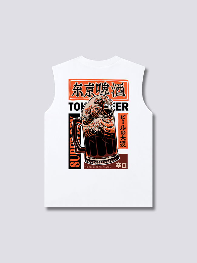 Beer Wave Tank Top Hover Image