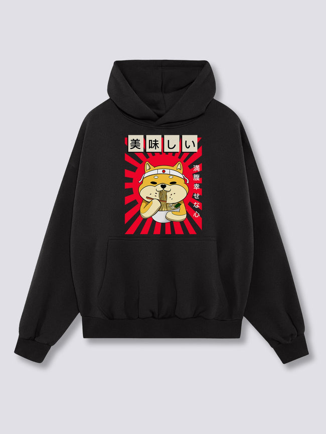 Front Print - Ramen Shiba Hoodie Main Image