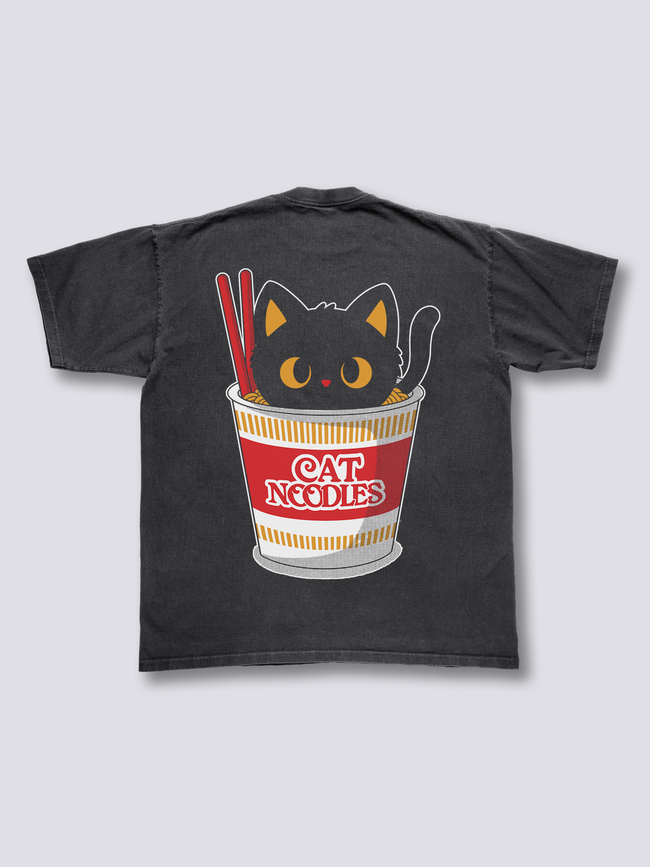 Cat Noodles Vintage T-Shirt Hover Image