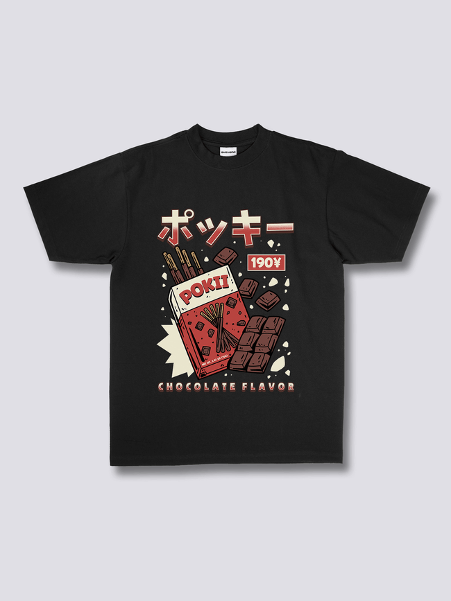 Front Print - Chocolate Pokii T-Shirt Hover Image