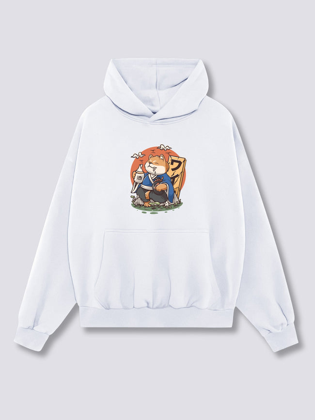 Front Print - Drunk Shiba Hoodie Main Image