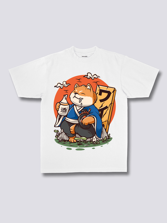 Front Print - Drunk Shiba T-Shirt Hover Image