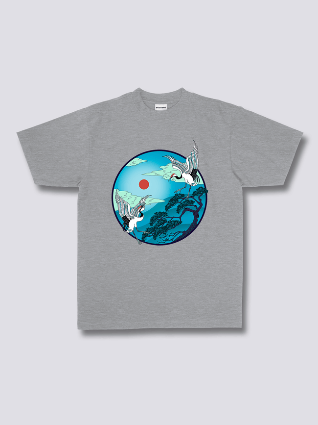 Front Print - Flying Cranes T-Shirt Main Image