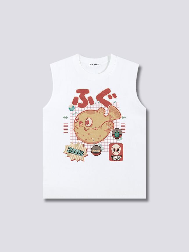 Front Print - Fugu Tank Top Hover Image