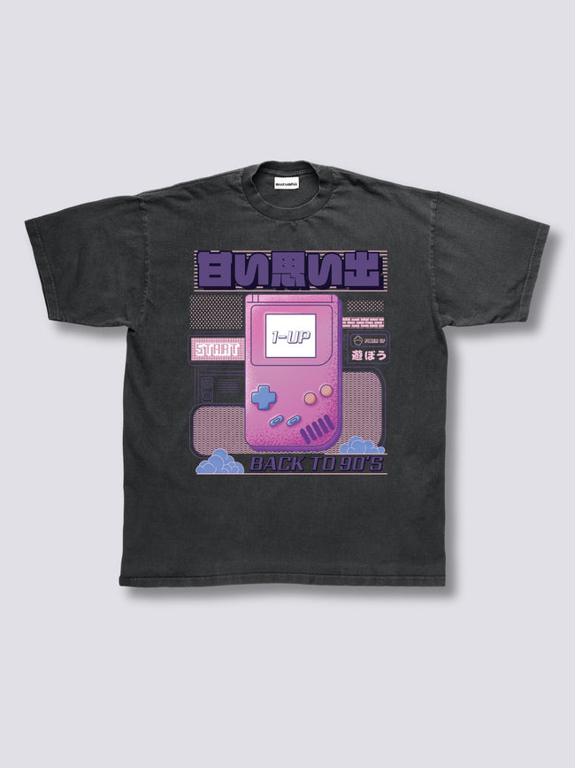 Front Print - Gameboy Vintage T-Shirt Hover Image