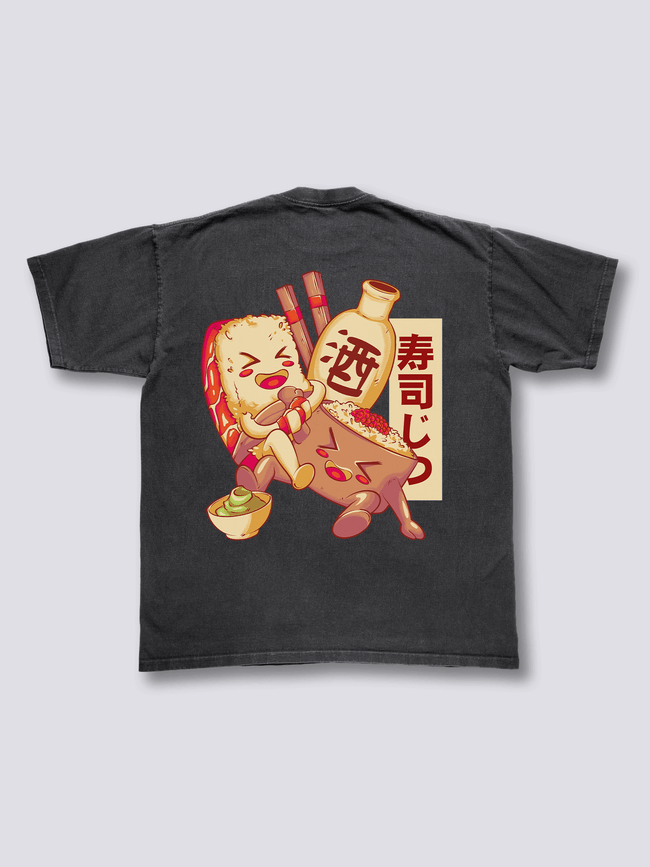 Happy Sushi Vintage T-Shirt Hover Image