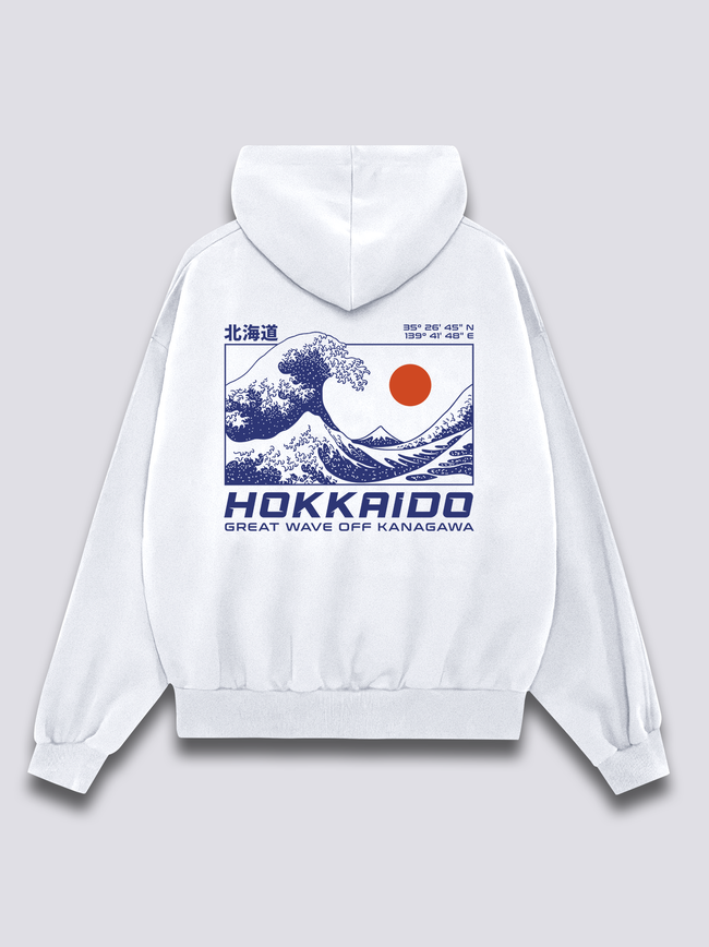 Hokkaido Wave Hoodie Hover Image
