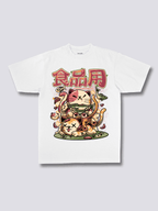 Front Print - Hungry Neko T-shirt