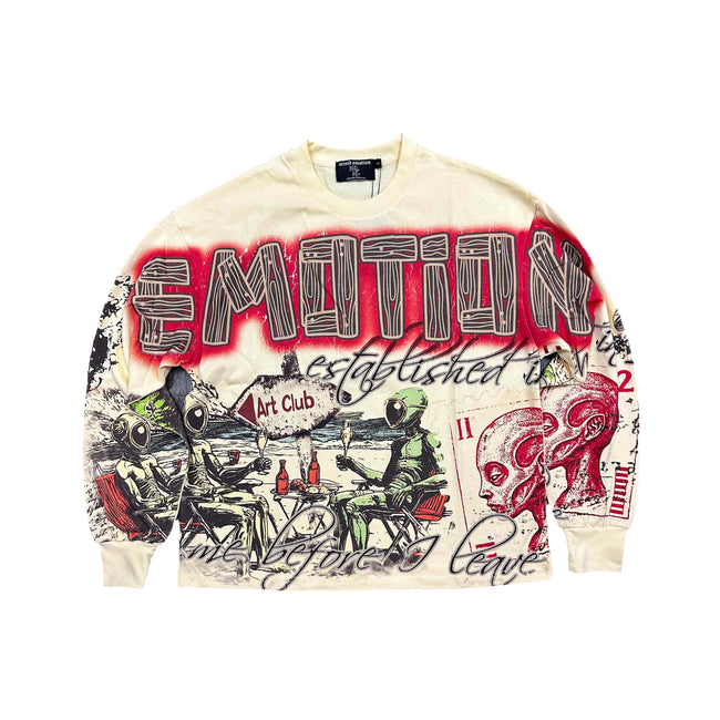 Cream ‘Art Club’ Long Sleeve Hover Image