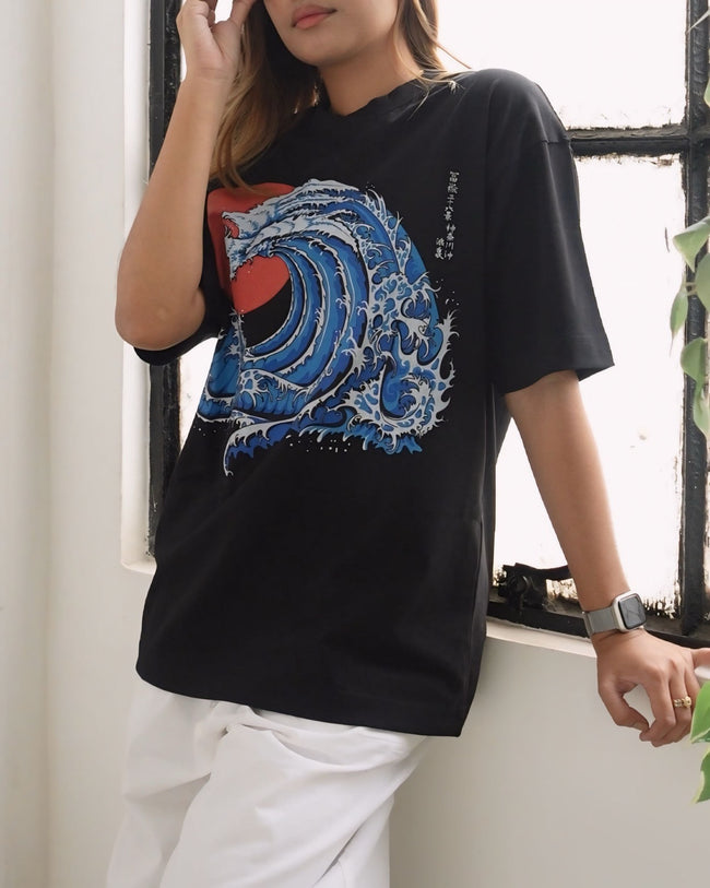 Front Print - Wavy Phoenix T-shirt Main Image
