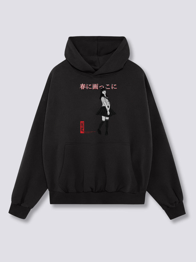 Front Print - Jpn Girl Hoodie Hover Image