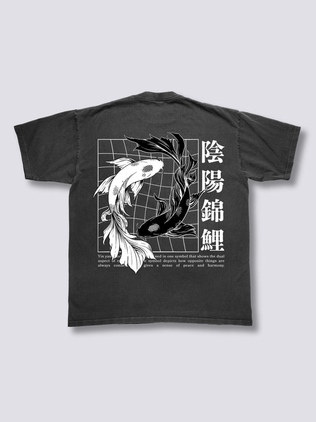 Ying Yang Koi Vintage T-Shirt Hover Image