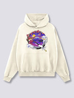 Front Print - Mount Fuji Crane Hoodie