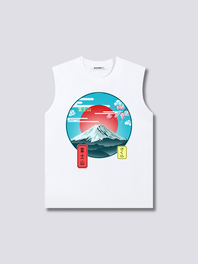 Front Print - Mount Fuji Tank Top Main Image