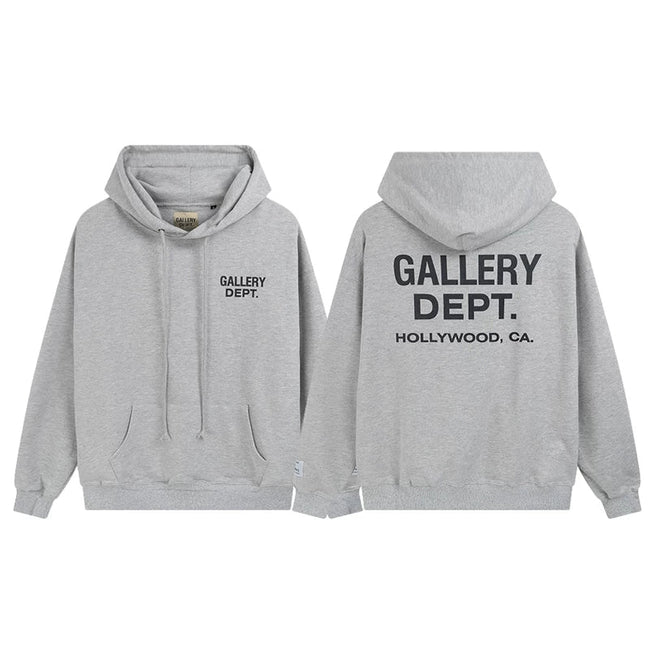 Gallery Dept Hollywood CA Grey Hoodie Hover Image