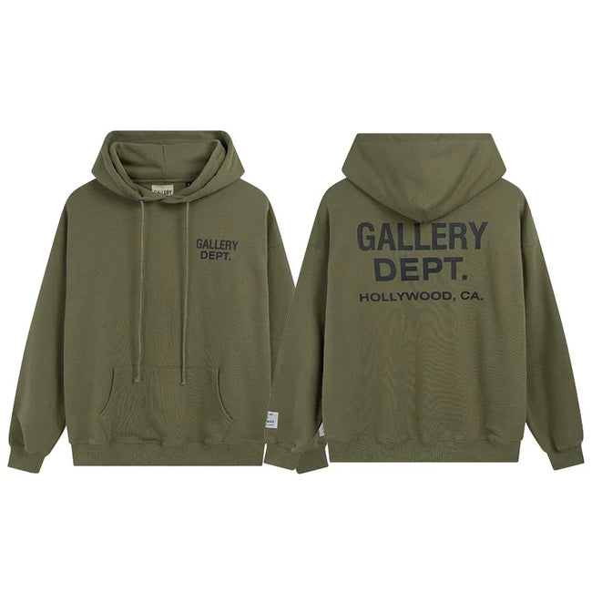 Gallery Dept Hollywood CA Olive Hoodie Hover Image