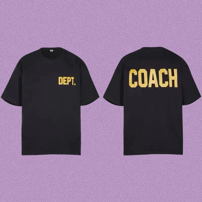Gallery Dept. x Coach Short Sleeve T-Shirt - Black/Yellow Hover Image
