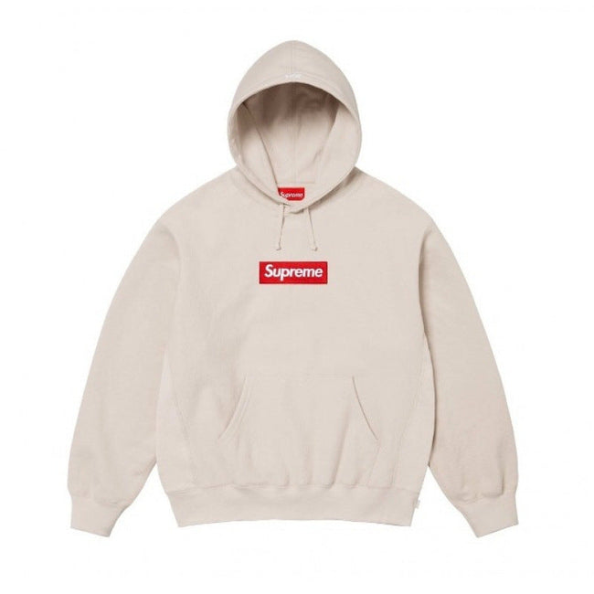 Supreme Box Logo Hooded Sweatshirt - Oat / Natural Hover Image