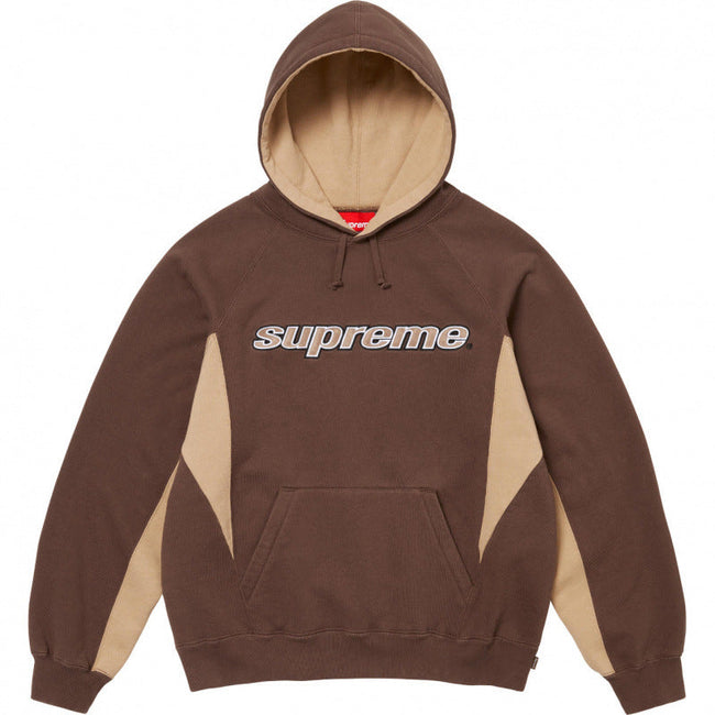 Supreme Outline Hooded Sweatshirt - Brown / Tan Hover Image