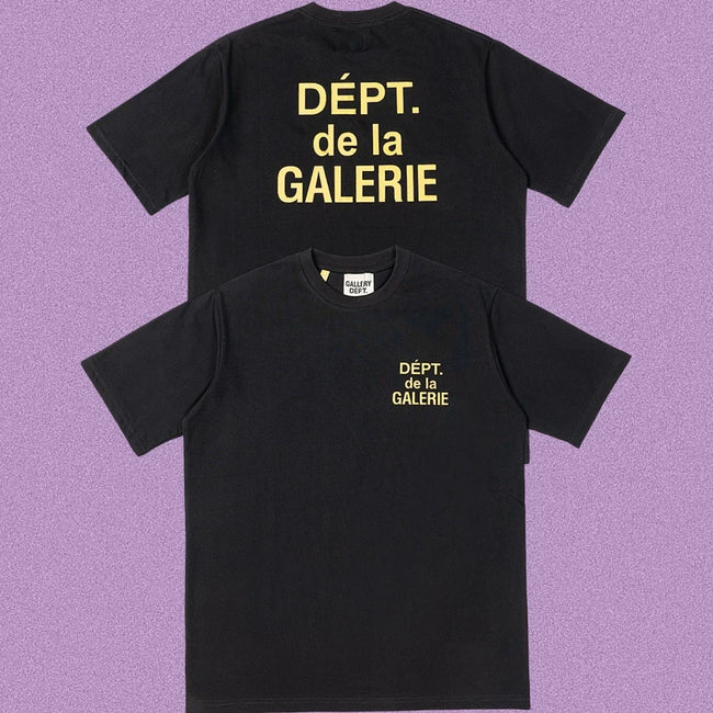 Gallery Dept. DÉPT. de la GALERIE Short Sleeve T-Shirt - Black/Yellow Hover Image