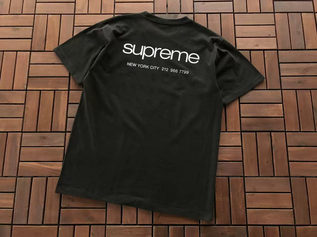 Supreme New York City Logo T-Shirt - Black Hover Image