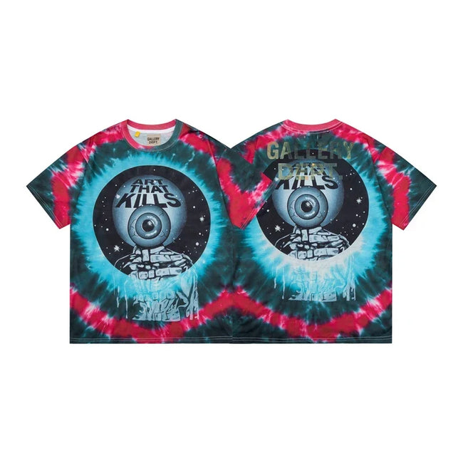 Gallery Dept. Tie-Dye Art That Kills Short Sleeve T-Shirt - Dark Multi Hover Image